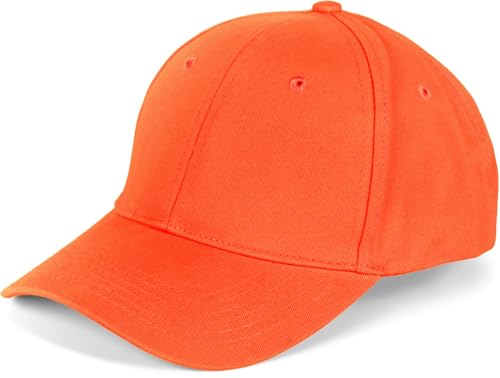styleBREAKER Czapka z daszkiem unisex,szczotkowana bawełna, Orange