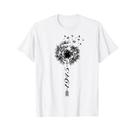 Solo cumpleaños 1945 Regalo de diente flower león Dandelion Camiseta