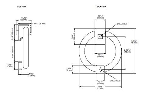 Taymor Industries 25-D5010SN Taymor Ring Door Knocker thumb #1