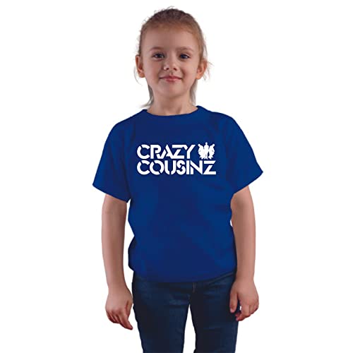 Image of Feel Good Crazy Cousins Family Matching Cotton Multi Colored Printed T-Shirt