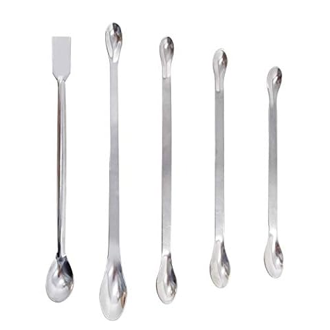 Conjunto de 5 cucharas de laboratorio de acero inoxidable Corrines Cover