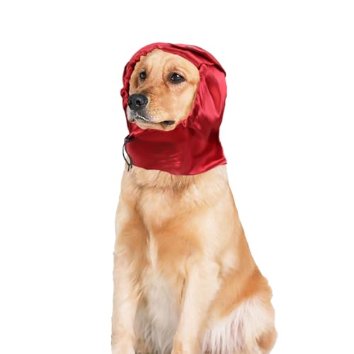 2 Pack Satin Dog Snood Ear Protection Wrap Cocker Spaniel Afghan Hound Snood for Keeping Fur Smooth...