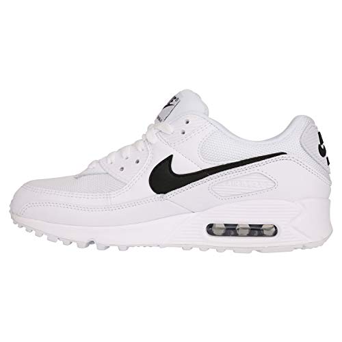 Image of Nike Air Max 90 Womens White /Black /White, Blanco, 10