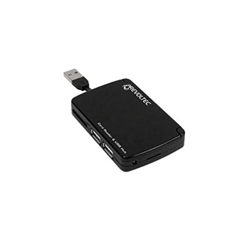 LISTAN Revoltec Portable Cardreader 70 in 1 & USB2.0 Hub Speicherkartenleser USB2.0 für CFI/II/MD/SD/SM/MMC/MS/xD/TF Cover