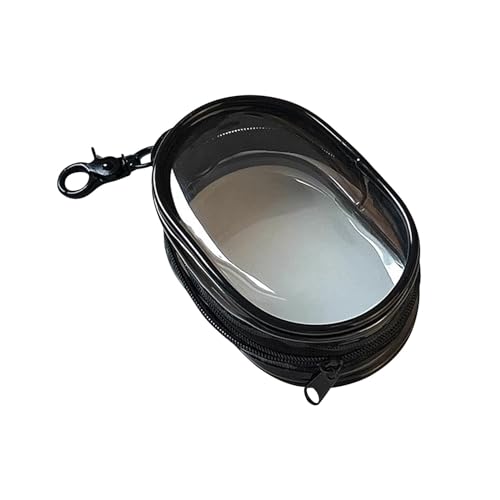 Image of GadgetBite Travel Cable Storage Pouch PVC Bag Compact Clear Organizer for Chargers, Earphones & Data Cables Portable Storage Solution for Travel (Black, Pack of 1)