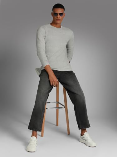 Image of HIGH STAR Men's HSMSWW23106RDNF LY Long Sleeves Regular Fit Sweater