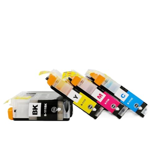 yyADoeusv 4-Pack LC111 Compatible Ink Cartridges Black Cyan Magenta Yellow for DCP-J552N DCP-J752N MFC-J980DN Printers