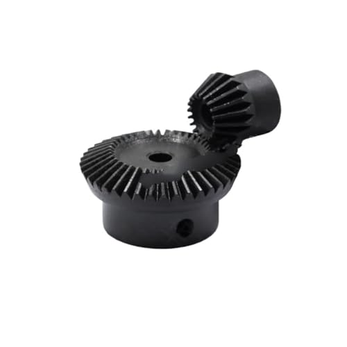 Bevel Gear Pinion Hardware Mechanical Spiral Bevel Helical Gear 1M /1.5M/2 M 1:1.5/2 90 Degree Transmission Gear 6/8/10/12/16/18/20mm(1.5M 15Tx30T 6X8MM)