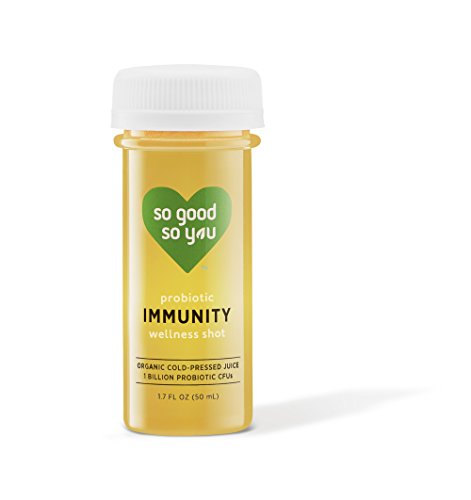 So Good So You Organic Cold Pressed - Probiotic Wellness Shots: Immunity - Immune Support Organic Ginger Digestive Support 1.7 fl oz. (18 Count)
