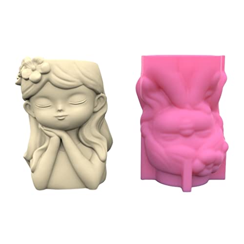 Planter Mold Flower Pot Resin Mold for DIY Craft Art Home Decoration Concrete