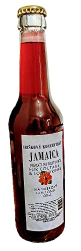 Jamaica – hibiscus without conservants – potente concentrato per 4 litri di ibisco tonico gin, 330 ml