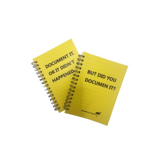 Carnet étanche pour vos randonnées et chantiers lot de 2 petits bloc-notes de voyage A6
