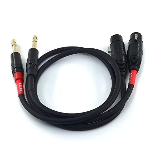 Câble XLR vers microphone TRS 1/4 WJSTN adaptateur convertisseur équilibré 1,8 m