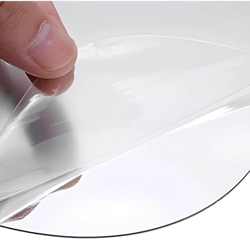 Image of Oval Shape Adhesive Mirror Sticker for Wall on Tiles Bedroom Living Room Basin Mirror Bathroom Wall Mirror Both Side Sticker Acrylic Wall Mirror 30L*20W CM DN-4