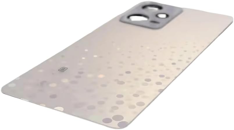 YOOOKOOO Compatible Rear Back Cover for Xiaomi Redmi Note 12 Pro 5G – Battery Door Housing Replacement Part (Black No Lens)