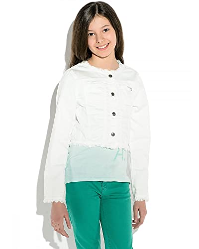 Veste courte en denim fille GUESS blanc lavable veste été J51L670