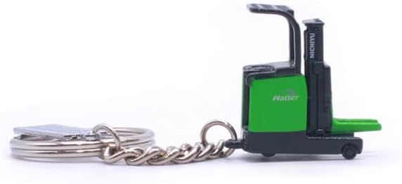 Car interior - Simulation Mini Forklift Pendant Powerbest ßаttеrу Forklift Engineering Model Powerbest Forklift Keychain Alloy Imitation (green)