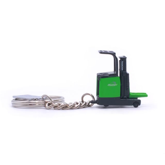 Car interior - Simulation Mini Forklift Pendant Powerbest ßаttеrу Forklift Engineering Model Powerbest Forklift Keychain Alloy Imitation (green)