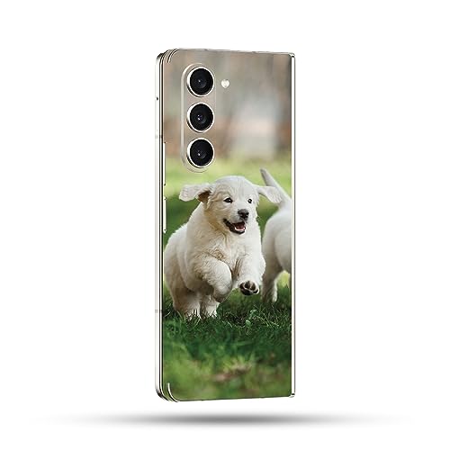 Image of MightySkins Skin Compatible with Samsung Galaxy Z Fold 5 Full Wrap - Puppy Pack | Protective, Durable, and Unique Vinyl Decal wrap Cover | Easy to Apply, Remove, and Change Styles | Made in The USA
