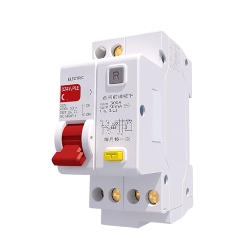 Interruptor de aire dz47vPLE disyuntor de protección contra fugas 1P+N 10A doble entrada