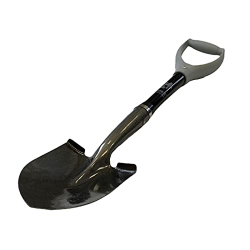 Mini Schaufel | 74cm | Glasfaser mit Holzkern | Multifuktionswerkzeug | Mini-Rundspaten, Campingschaufel, Auto Spaten | HAROMAC