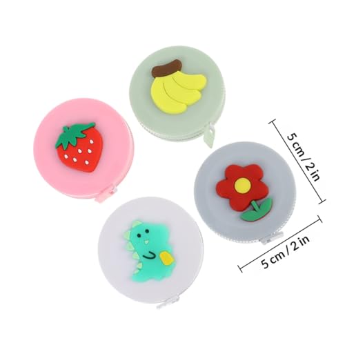 Set de 4 mini cintas métricas portátiles de alta precisión miniatura 2