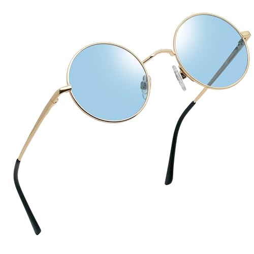 Image of Joopin Small Round Sunglasses Hippie Circle Sun Glasses UV400 Protection