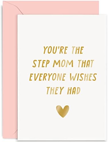 Old English Co. Cute Birthday Card for Step Mom - 'You're The Step Mom ...