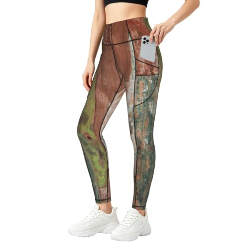 Pantalones de yoga para mujer Planks casuales y elásticos idóneos para fitness y gimnasio