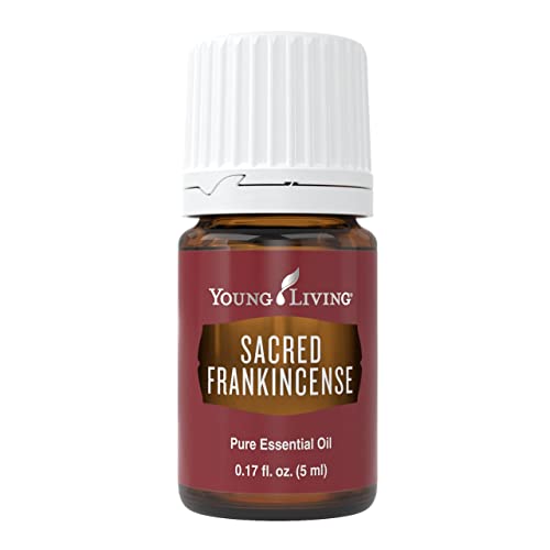 Young Living Sacred Frankincense Essential Oil 5ml | Pure Boswellia Sacra Resin Oil | Aromatherapy for Meditation & Diffuser Use | Calming Woodsy Aroma