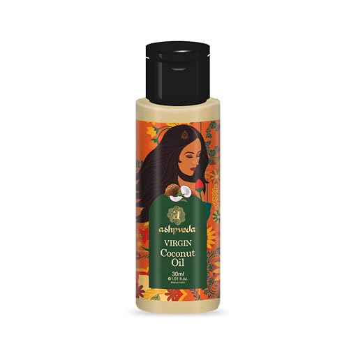 Ashpveda Organic Cold Pressed Virgin Coconut Oil for Hair and Skin | Ayurvedic Herb Enriched Fragran...