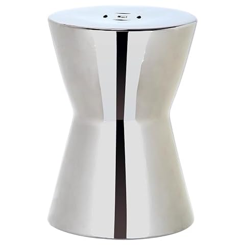 Safavieh Liana Silver Ceramic Garden Stool Cover