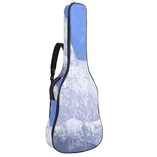 Housse imperméable pour guitare acoustique avec double bandoulière et poche dessinée à la main pour l’hiver enneigé… - Les Beatles, Paul McCartney, John Lennon, RIngo Starr, George Harrison