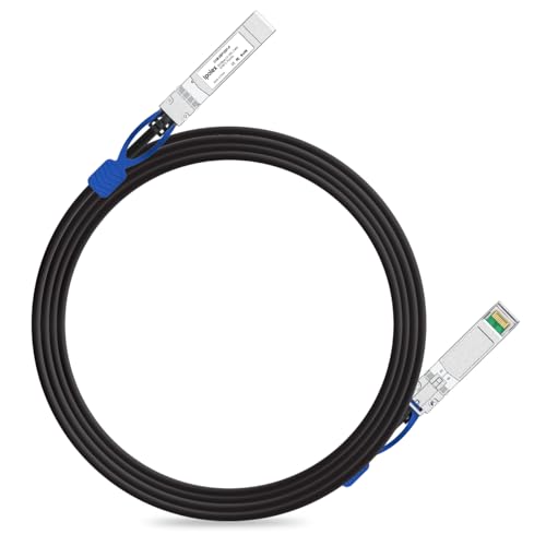 Image of ipolex 25G SFP28 DAC Cable, 25GBASE-CR SFP+ Twinax Cable, Direct Attach Copper Passive, for Cisco SFP-H25GB-CU0.25M, Ubiquiti UACC-DAC-SFP28, Arista, and More, 0.25m(0.82ft)