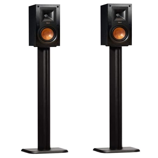 ECHOGEAR Bookshelf Speaker Stand Pair - Heavy Duty MDF Energy-Absorbing Design - Works with Klipsch, Polk, JBL & Other Bookshelf Speakers - Includes Cable Management Channel & Carpet Spikes
