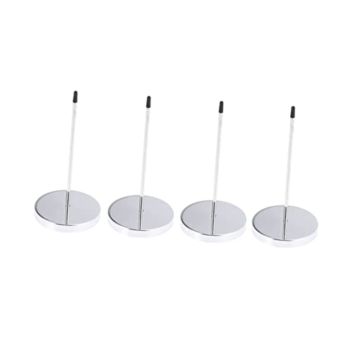 HOLIDYOYO 4Pcs Silver Bill Holder Spike Menu Summons Fork Receipt Needle Folder Organizer for Office and Restaurant Use Sturdy Design for Effortless Document Storage