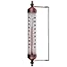Termómetro para exteriores con diseño de efecto bronce, elegante termómetro de jardín para exteriores adecuado para medidor de temperatura exterior, para pared, invernadero, garaje, fácil de colgar