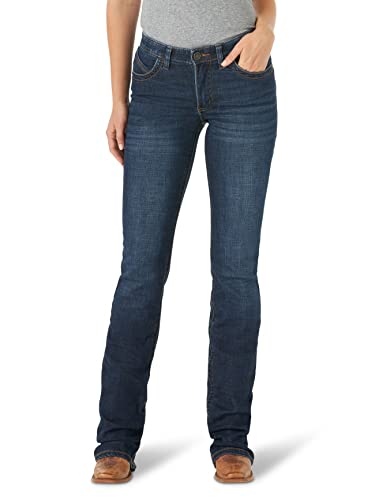 Wrangler Willow-Jeans da Equitazione a Vita Media, Lovette, 7W x 32L Donna
