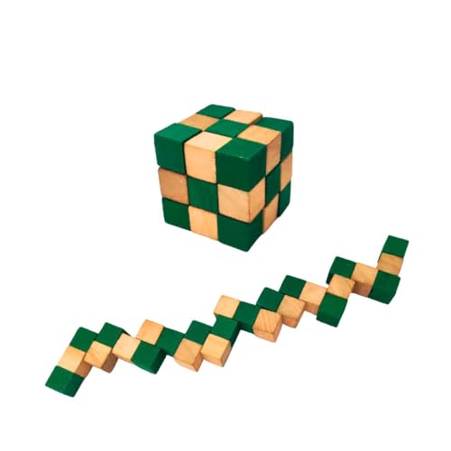 - Snake Cube Challenge: A Mind-Twisting Puzzle for Kids and Adults | Fidget | Return Gifts for Kids Age 8-12 | (Green)