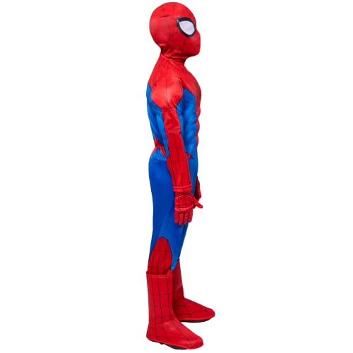 Marvel’s Spider-Man Youth Costume With Gloves And Fabric Headpiece, Size Medium For Kids #TOP3