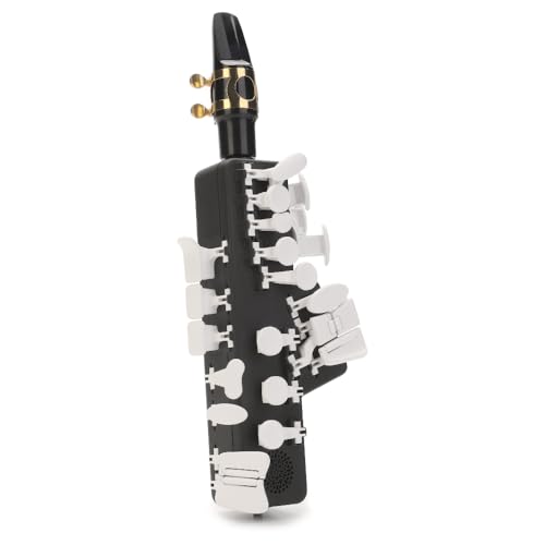 Image of Travel Sax 2 (White Silicon) - Compact Digital Saxophone for Silent Practice Anywhere | Lightweight Electronic Sax with Real Alto Mouthpiece, Built-in Speaker, Bluetooth MIDI /Audio, USB-C, 70+