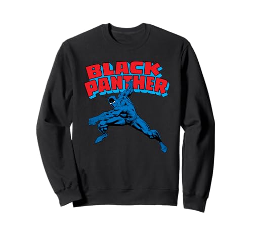 Sweatshirt Marvel Black Panther en molleton premium aux finitions graphiques soignées