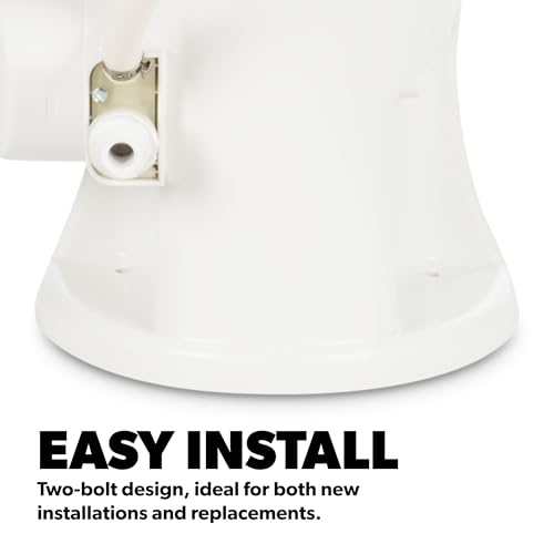 Image of Dometic 302310031 310 Series Standard Height Toilet 19.75 inch Height, Slow Close Wood Seat, White