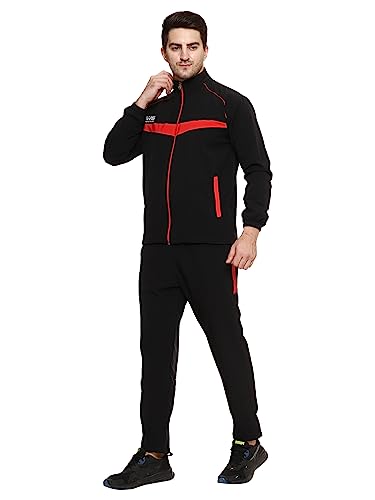 Image of BW:Beatwide Men's Tracksuit NS Dot Terry Polyester Spandex Full Stretch | Track Suit for Man Winter Wear | Sports Track Suit for Men Gym Running, Workout