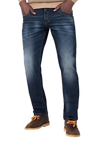 Timezone Herren Regular EliazTZ Jeans, Indigo Work wash, 34/34