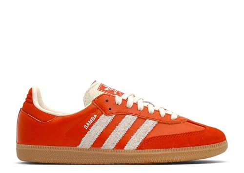 Image of adidas Originals Samba OG Women's Sneakers, Collegiate Orange /Cream White /Gum 3, Size 10
