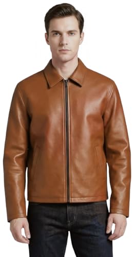 Image of Leather Jacket For Men Bomber