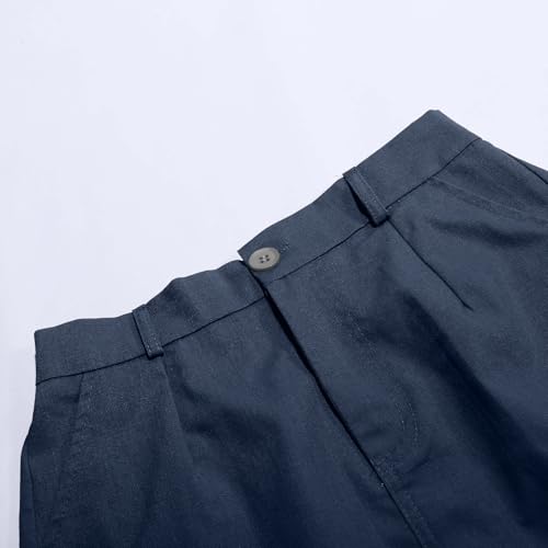 Women's High Waist Split Back A-Line Midi Skirt Casual Summer Beach Vacation Outfit Pure Color Elegant Flowy3