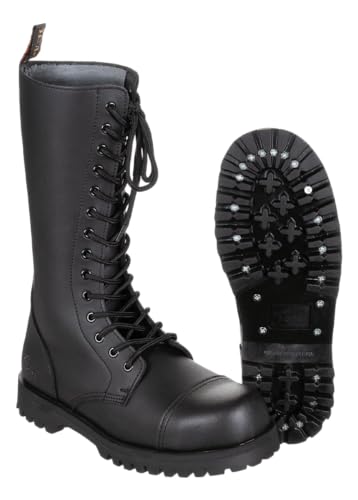 Pure Trash 'Bottes, 14 trous, coque en acier noir - - noir,