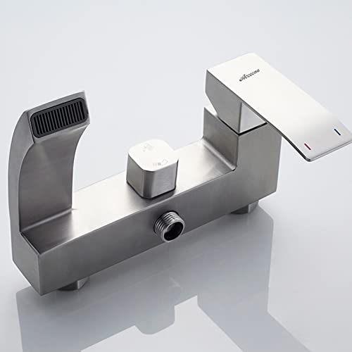 Robinet de baignoire cascade mural mitigeur de douche avec douchette monocommande
